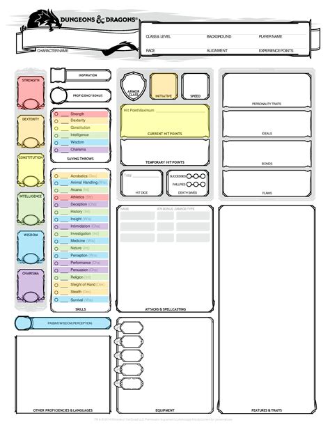 D D Character Card Pdf Google Search Dnd Character Sheet Character – Otosection