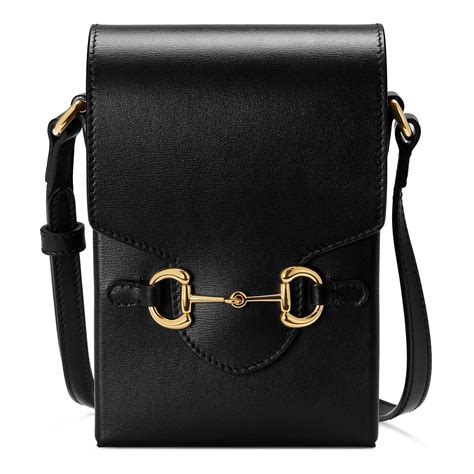 Gucci Leather Horsebit 1955 Cross-body Bag In Black | ModeSens