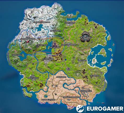 Fortnite Chapter 3 Season 4 Map, Named Locations & Landmarks Explained - iGamesNews