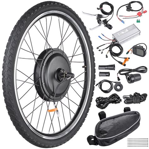 48V 1000W 26" Front Rear Wheel Electric Bicycle Motor E-Bike Conversion Kit | eBay