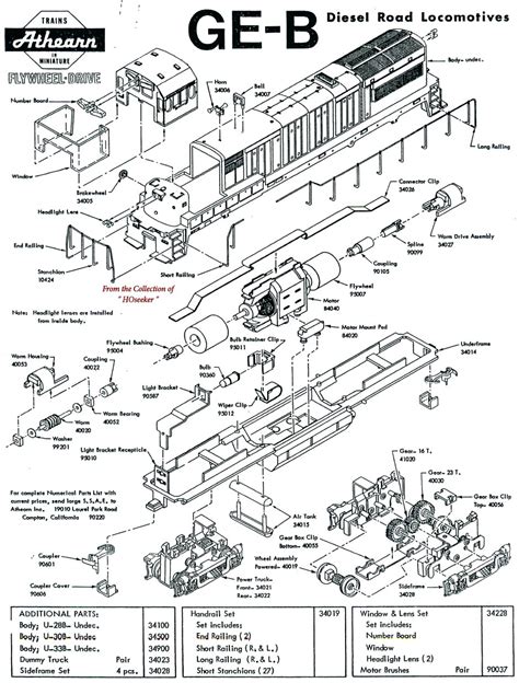 Toys & Hobbies ** Athearn Blue Box Loco Parts ** GE Dash9/AC4400 ...