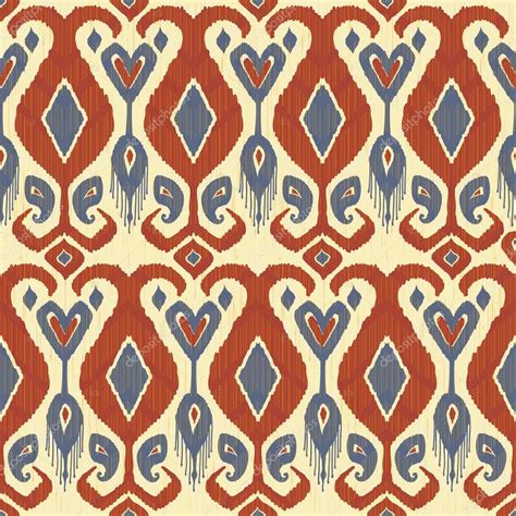 Traditional fabric ikat pattern — Stock Vector © Irmairma #56069609