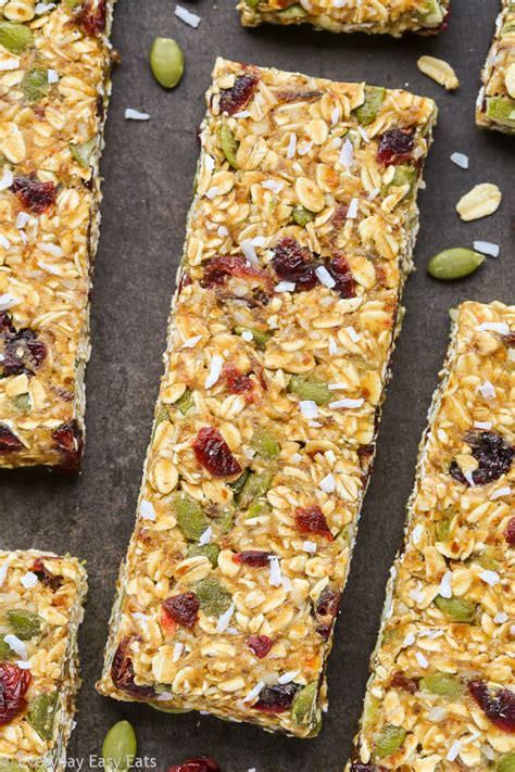 No-Bake Nut-Free Granola Bars (Easy and Healthy Recipe!) - Everyday Easy Eats