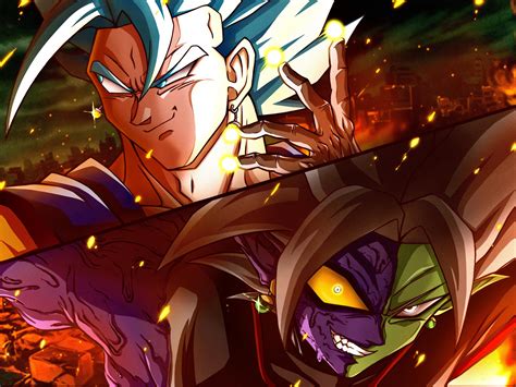 Vegito vs Zamasu fanart (by me) : dbz