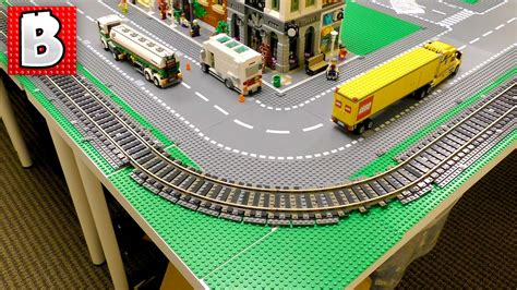 How To Build A Huge Lego Train Track for a Lego City! - YouTube