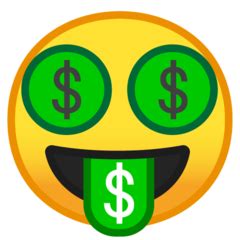 Money-Mouth Face on Google Android 8.1 How To Make Light, How To Make ...