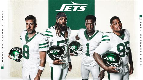 New York Jets: Jets Legacy White Throwback Uniforms