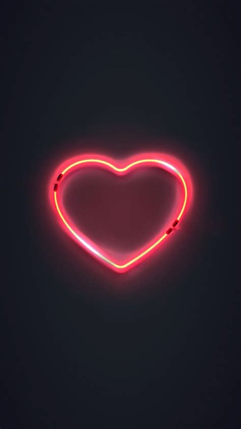 Neon heart | Planos de fundo, Papel de parede wallpaper, Papel de parede celular