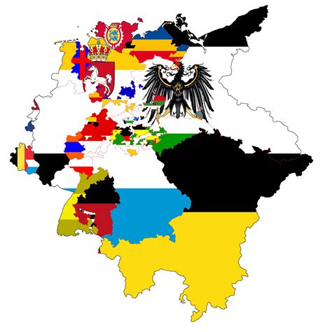 Map Of The German Confederation (1815) With Flags [OC] : r/MapPorn