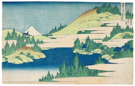 KATSUSHIKA HOKUSAI (1760-1849) HAKONE LAKE IN SAGAMI PROVINCE (SOSHU ...