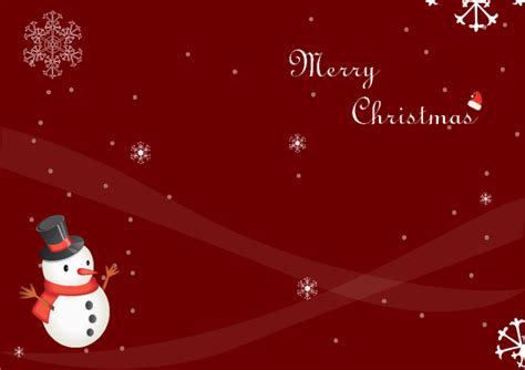 Snowman Christmas Card | Free Snowman Christmas Card Templates