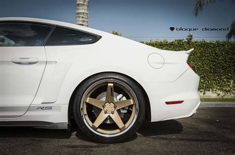 White Pony Tuned to Amaze: Mustang on Custom Rims — CARiD.com Gallery