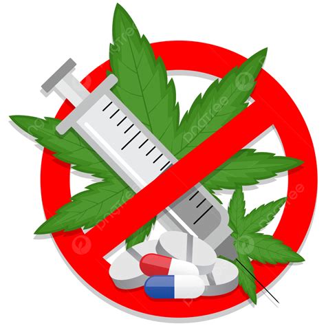 Anti Drug Clipart Transparent Background, Say No To Drugs Clipart Hari ...