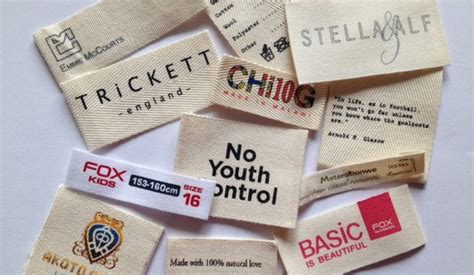 Custom Cotton Labels for Clothing - 100% cotton - Affordable