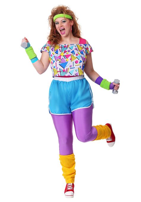 Work It Out 80s Women's Plus Size Costume