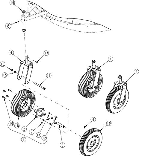 LAND PRIDE RCF2072 SINGLE DECK ROTARY CUTTER TAIL WHEEL AND YOKE OEM PARTS | Buy Direct | Order ...