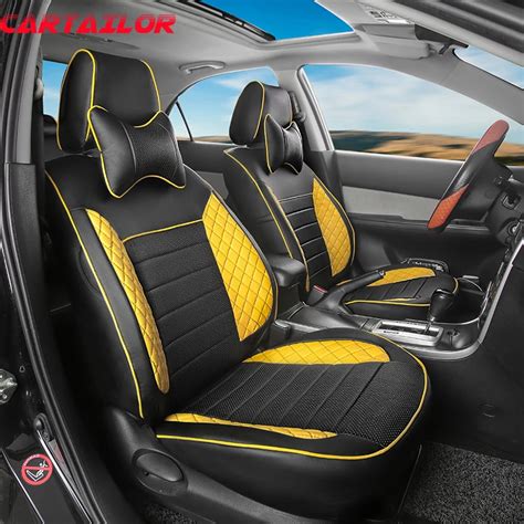 CARTAILOR Custom Fit Seat Covers Cars Accessories for Lexus rc 350 200t 300h Car Seat Cover PU ...