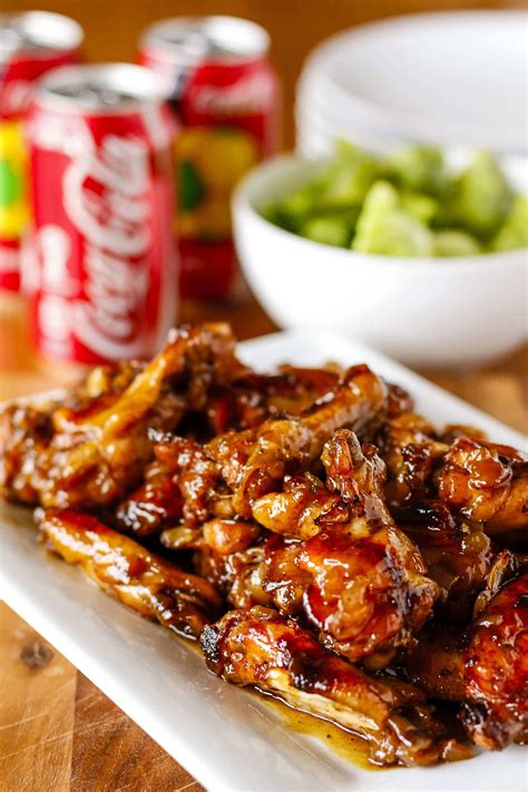 Crispy Coca-Cola Baked Chicken Wings - Unsophisticook