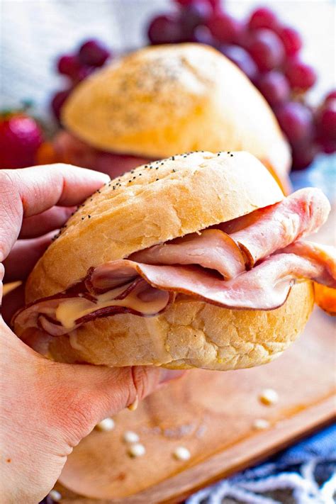 Crock-Pot Hot Ham & Cheese Sandwiches - Julie's Eats & Treats