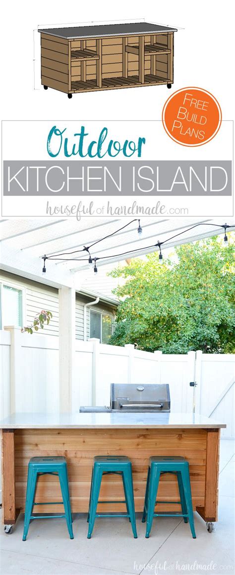 Outdoor Kitchen Island Build Plans | Outdoor kitchen island, Build outdoor kitchen, Outdoor ...