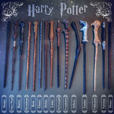 HARRY POTTER GRAND WAND COLLECTION | 3D Print Model | Harry potter wand, Harry potter wand ...