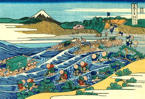 Thirty Six Views Of Mount Fuji Painting by Katsushika Hokusai