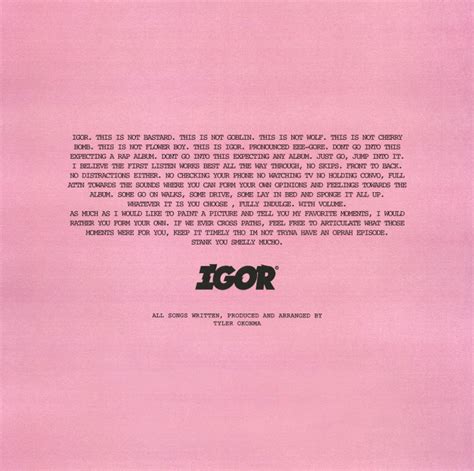 Tyler, The Creator releases new album, Igor, on limited vinyl