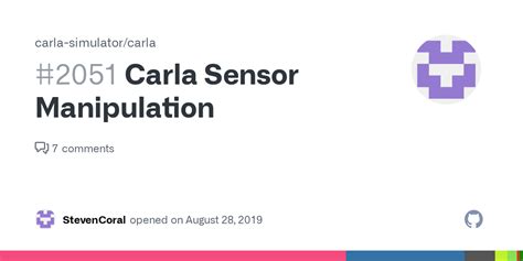 Carla Sensor Manipulation · Issue #2051 · carla-simulator/carla · GitHub