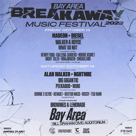 Breakaway Music Festival in San Francisco at Bill Graham Civic