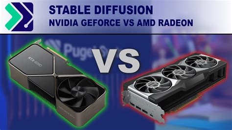 Stable Diffusion Performance - NVIDIA GeForce VS AMD Radeon | Puget Systems