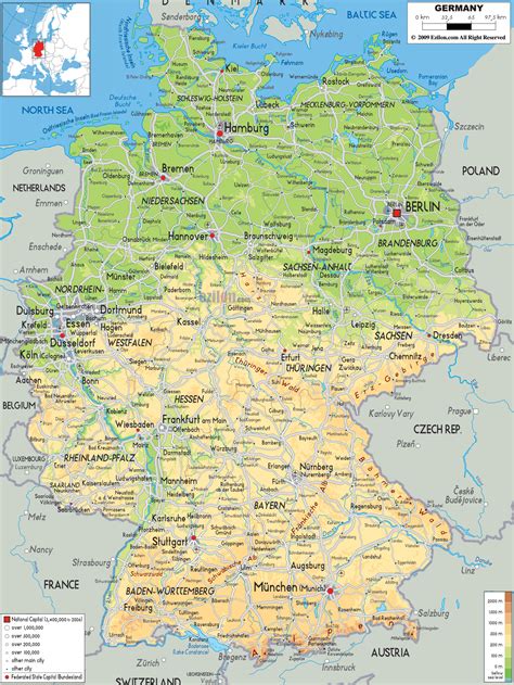 Maps of Germany | Detailed map of Germany in English | Tourist map of Germany | Road map of ...