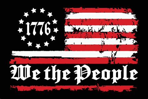 We The People 1776 American Flag Design 22154291 Vector Art at Vecteezy