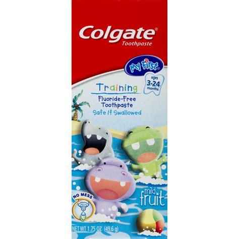 Colgate My First Baby and Toddler Toothpaste, Fluoride Free, 1.75 ounces - Walmart.com