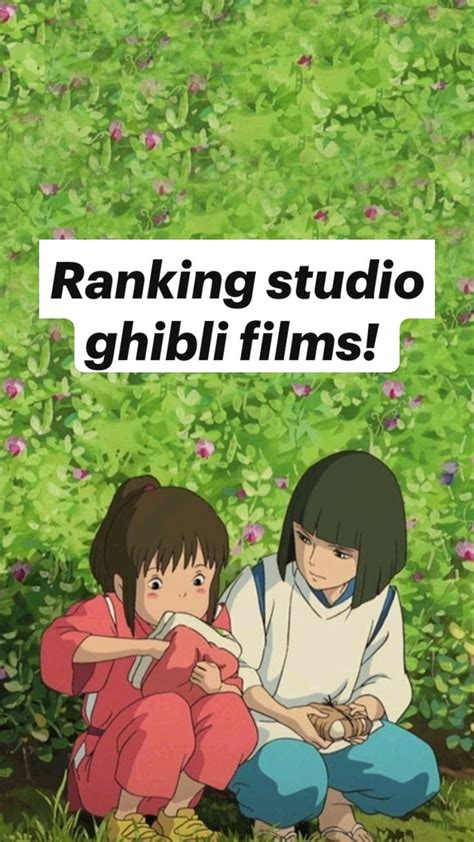 Ranking studio ghibli films! | Anime, Studio ghibli, Best romance anime