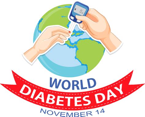 diseño del logotipo de la fuente del día mundial de la diabetes 11132387 Vector en Vecteezy