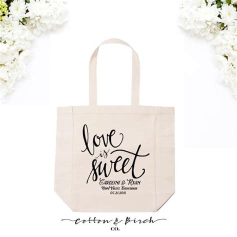 Personalized Wedding Tote Bag //Calligraphy Tote Bag //Wedding Welcome ...