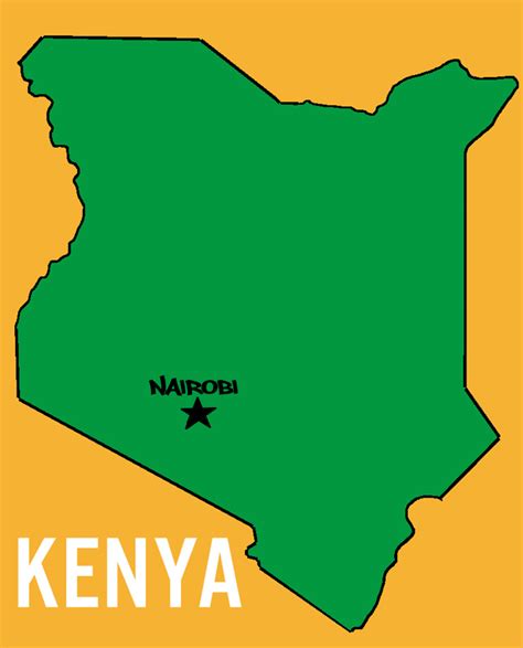 Kenya Map - ClipArt Best