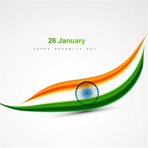 Free Vector | Wavy stylish indian flag design