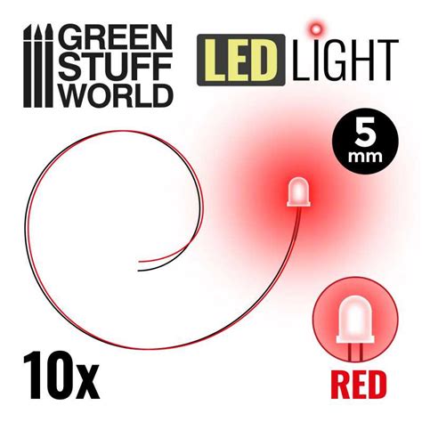 Red LED Lights - 5mm | - GSW