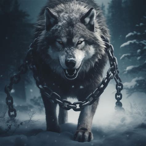 Premium AI Image | Alpha wolf art