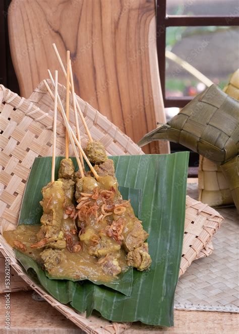 Sate Padang or satay padang is Spicy beef satay from Padang, West ...