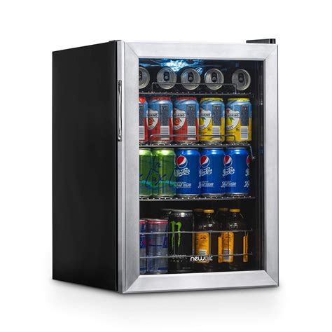 NewAir Beverage Refrigerator Cooler with 90 Can Capacity - Mini Bar Beer Fridge with Right Hinge ...