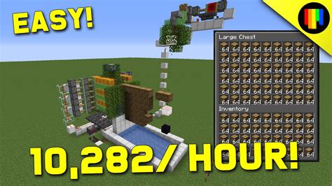 Minecraft Tree Farm 1.20 - EASY AUTOMATIC TREE/ LOG FARM Tutorial - YouTube