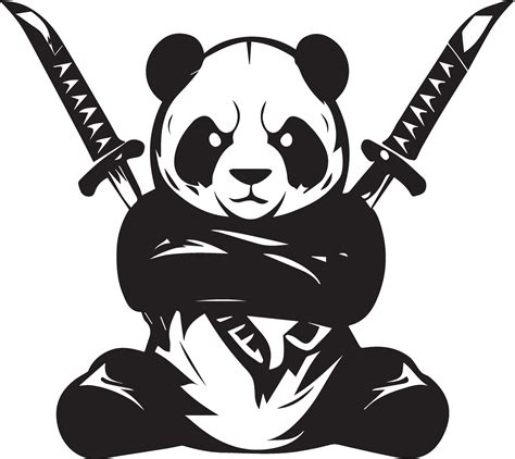 Kung fu panda vector tattoo design illustration 26261697 Vector Art at Vecteezy