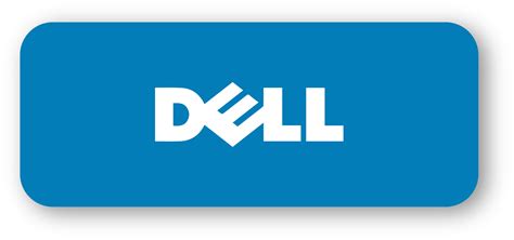 Dell company logo with realistic shadow. Popular computer and laptop ...