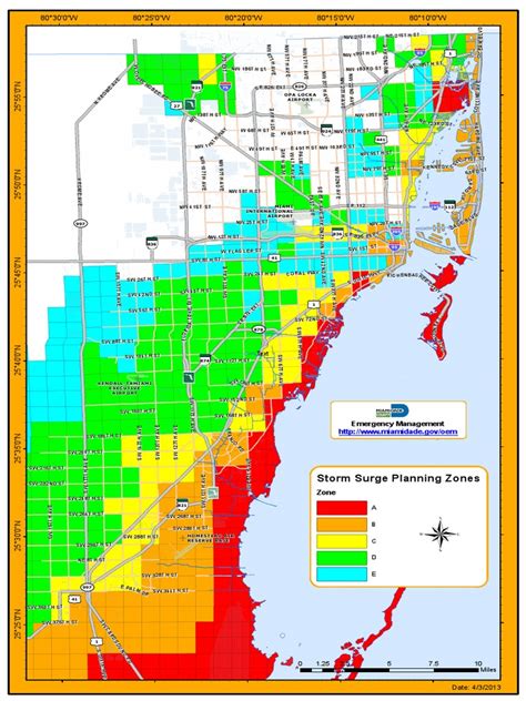 Zonas de Riesgo y Plan de Evacuación en Miami-Dade | PDF