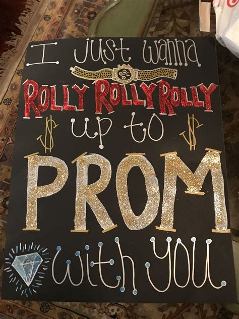 promposal idea sign prom dance ask homecoming song rolly # ...