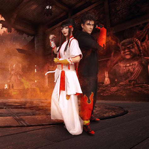 Tekken Jin and Kazumi [self] Cosplays photo by enslaved_gamer and edit by kotlaska9 : r/Tekken