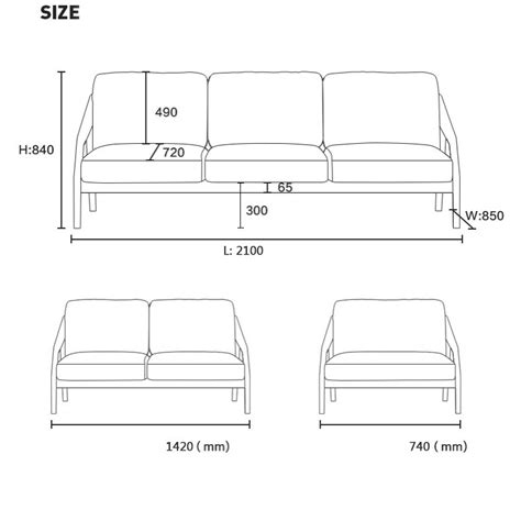 Standard Sofa Dimensions | Baci Living Room