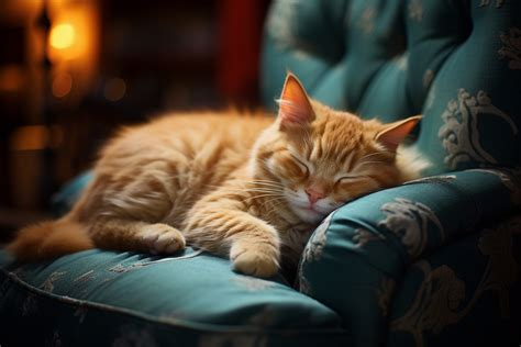 Orange Cat Asleep Free Stock Photo - Public Domain Pictures